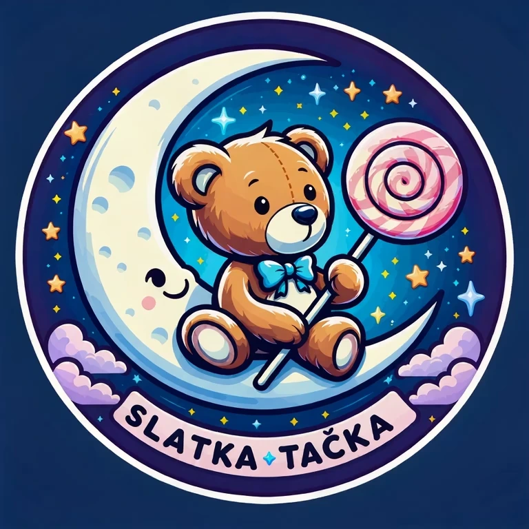 Slatka Tačka — medvjedić na mjesecu